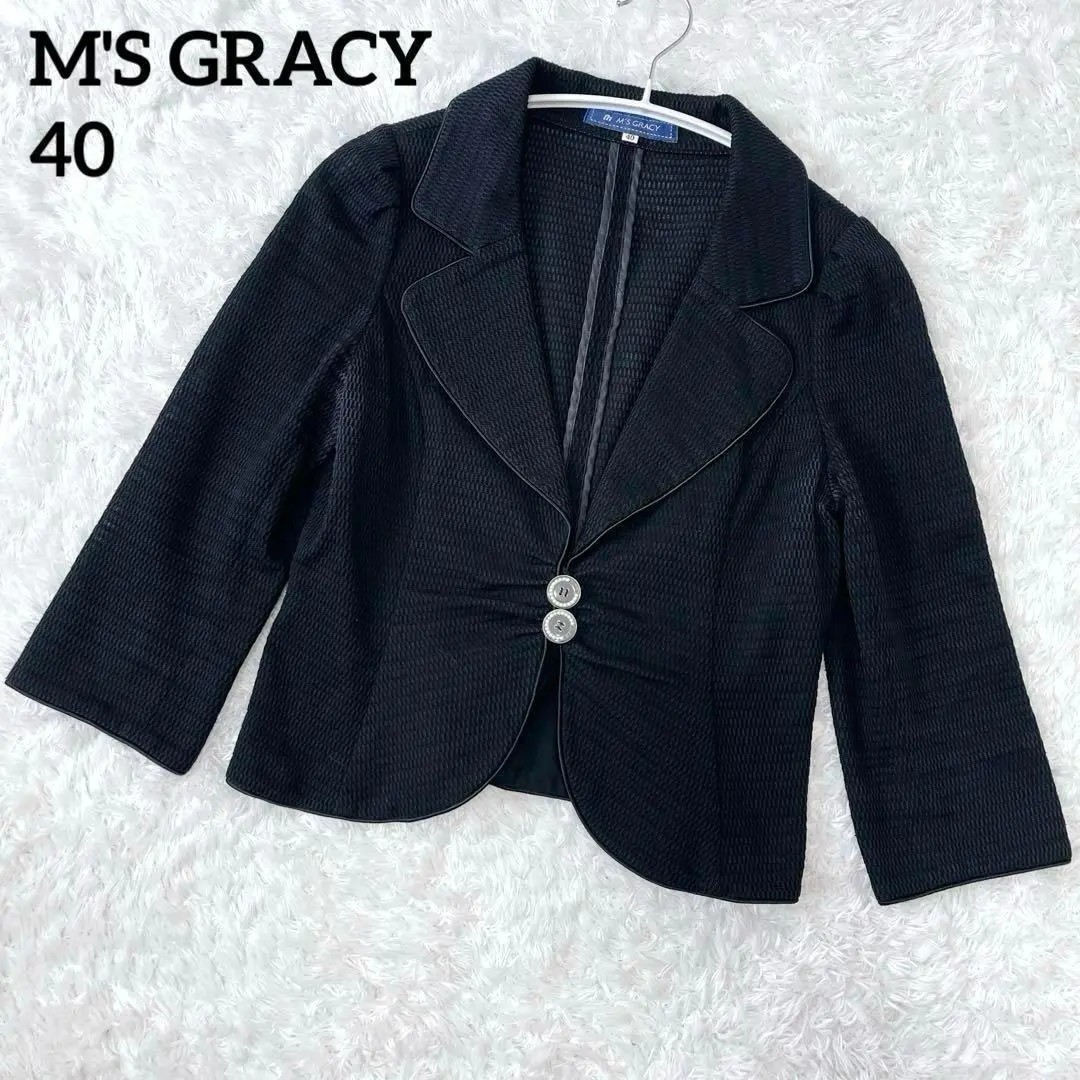 M'sグレイシーテーラードジャケット 2025年最新】M'S GRACY カラー:ブラック系 テーラード