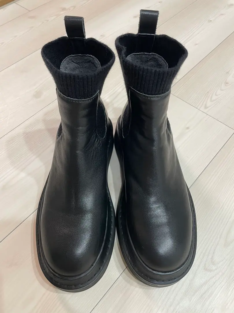 Thumbnail of LANVIN en Bleu Side Gore Boots Genuine Leather L
