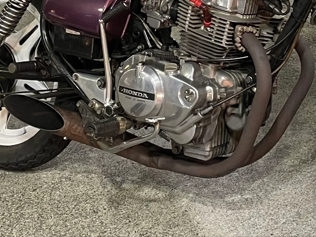 cb250t cb400t マフラー　50π エンドステー付き cb250t cb400t マフラー50π エンドステー付き