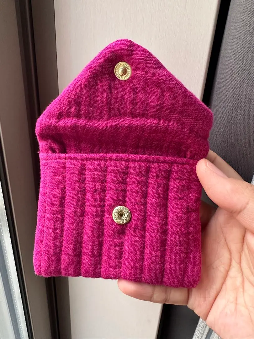 sezane アクセサリーケース タグ付き ジュエリーケース - エクリュー地に青い刺繍 - コットン - Sézane