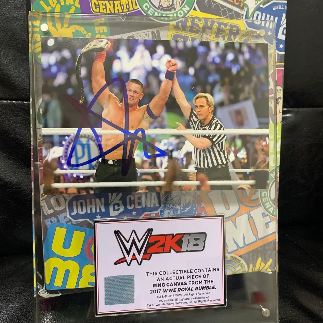 【限定品】WWE ジョン・シナ　直筆サイン入りプレート WWE ジョンシナ John Cena 限定フィギュア 直筆サインプレート