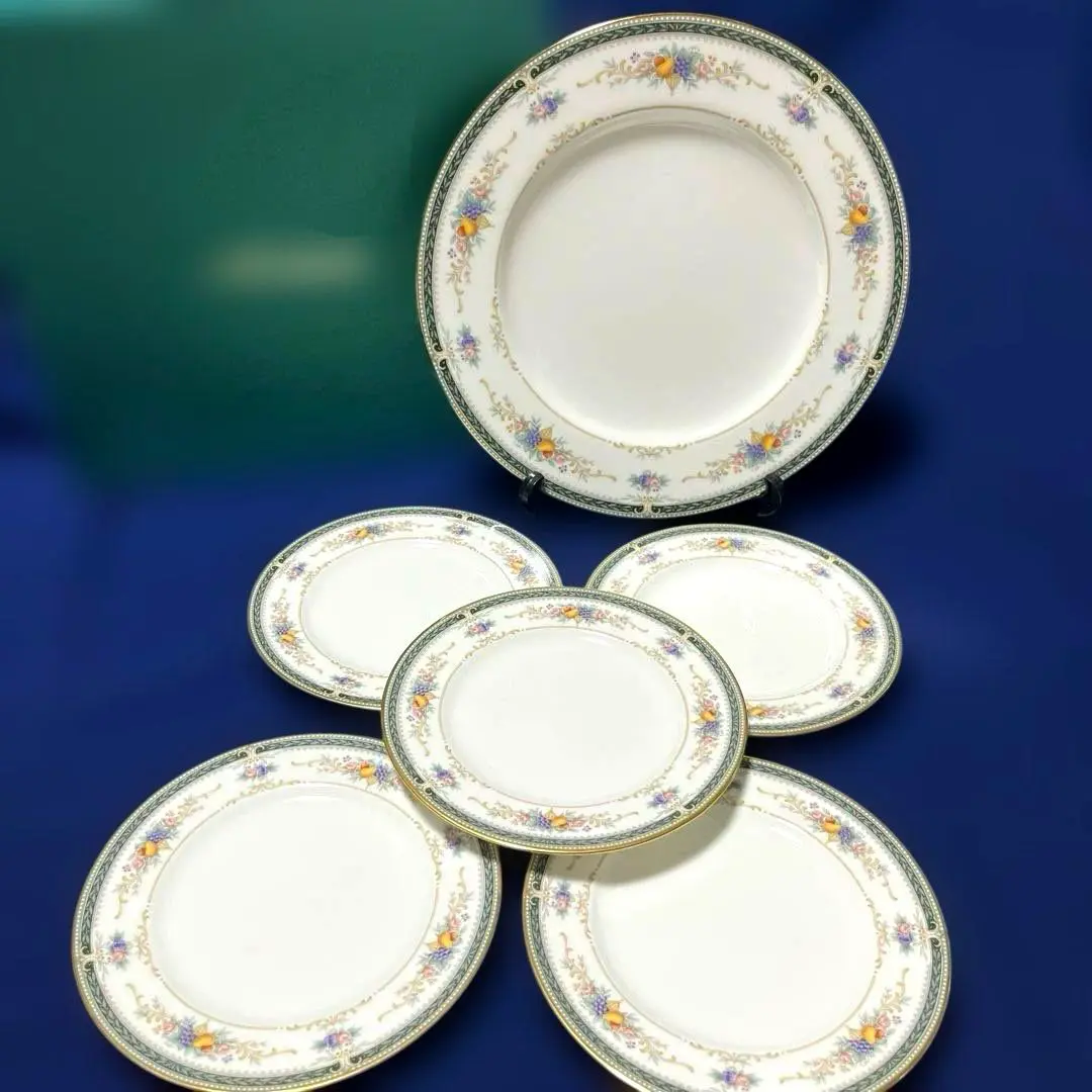 Noritake - お値下げ【生産終了品】ノリタケ キングスクロス デザート皿5枚 ノリタケ noritake キングスクロス 大中小プレート 5枚 皿 深皿