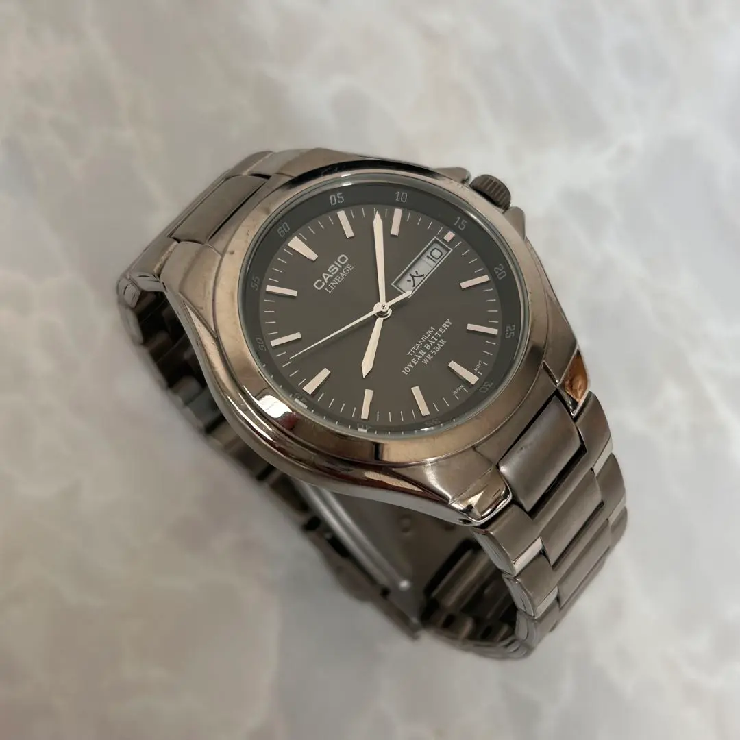 新品電池交換済CASIO カシオ リニエージ LIN-171J メンズ チタン
