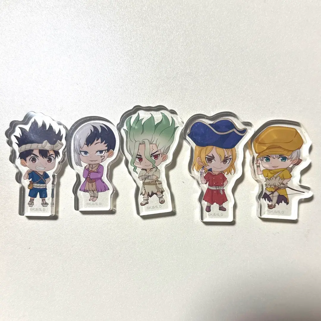 Ｄｒ．ＳＴＯＮＥ ちゅるキャラミニ缶バッジ5個セット［石神千空＆クロム＆あさぎりゲン＆獅子王司＆氷月］