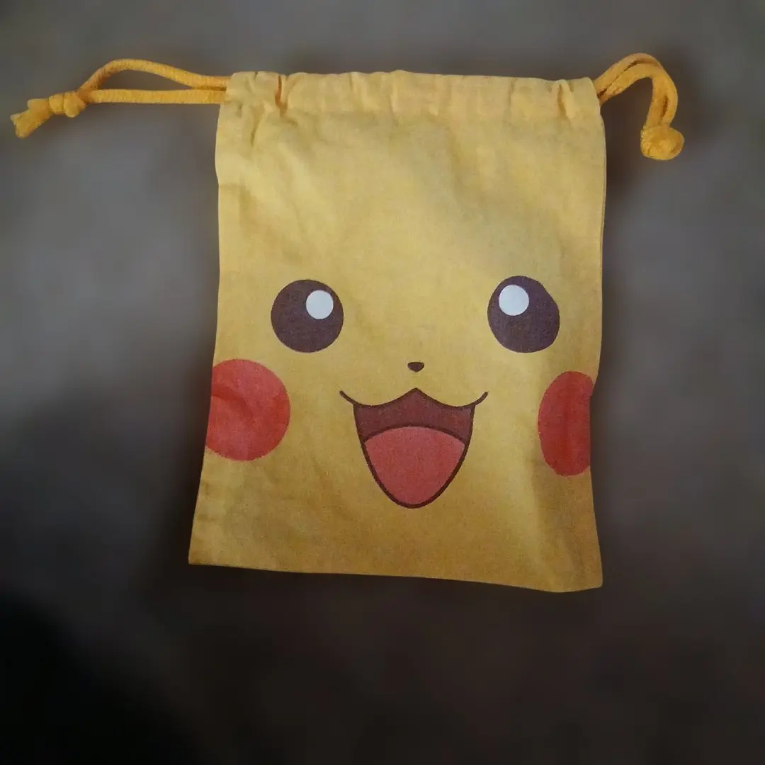 Thumbnail of Pikachu Drawstring Pouch Yellow