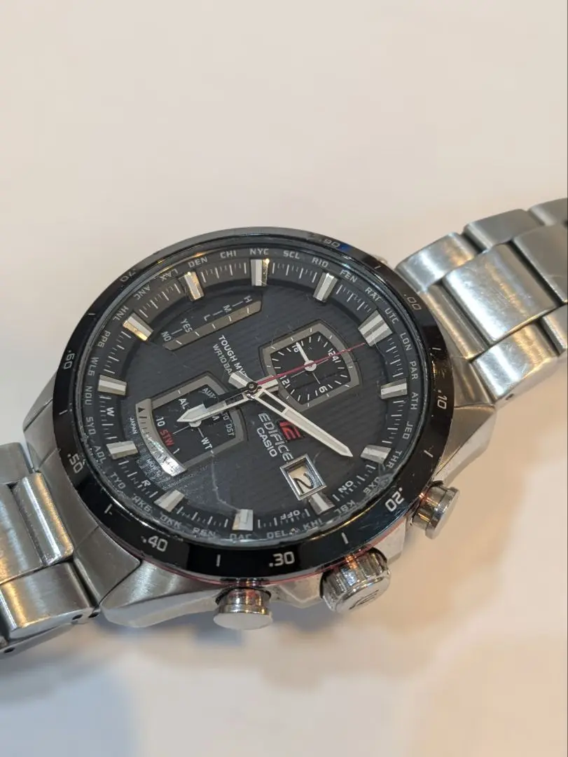 CASIO カシオ エディフィス EQW-A1100 電波ソーラー クロノ