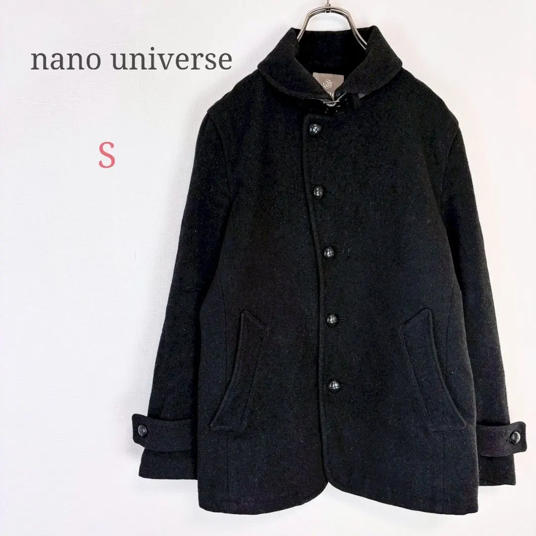 Thumbnail of ▼nano・universe 【S】 Wool Coat Jacket Wool Casual Autumn Winter