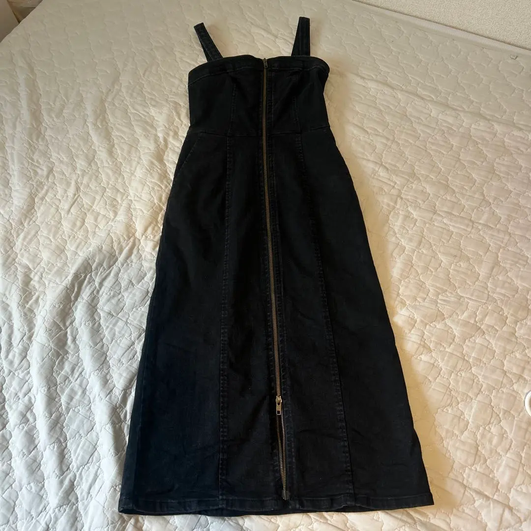 Thumbnail of ★GU★Excellent Condition★Denim Front Zip Dress, Size M