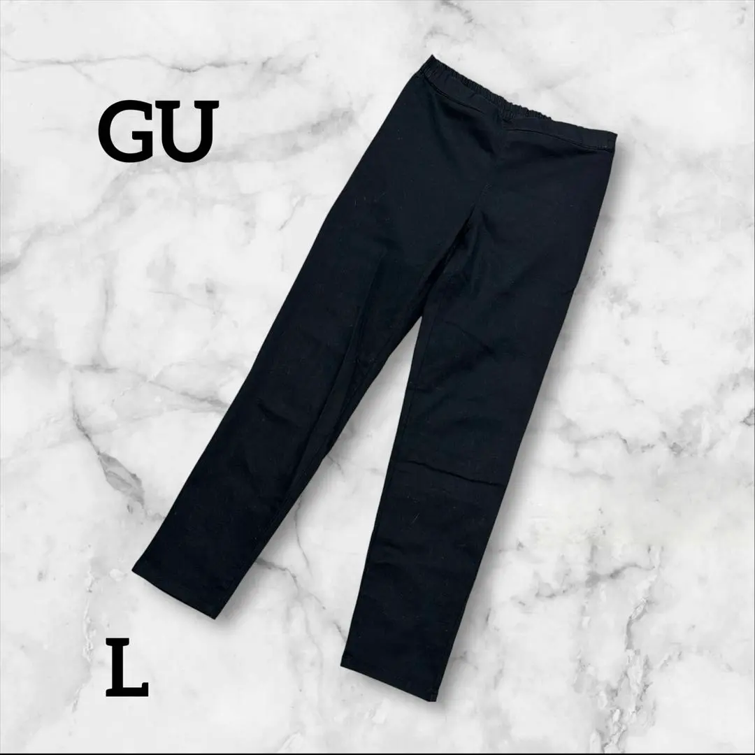 Thumbnail of GU GU Black Elastic Waist Pants L size