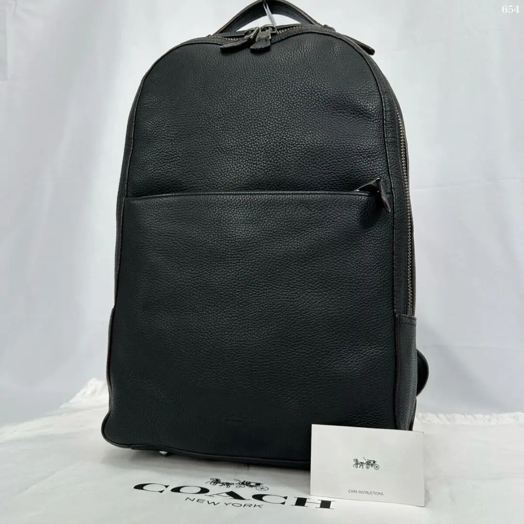 【極美品/カード付】コーチ メトロポリタン ソフト リュックサック 黒 A4可 極美品/カード付】コーチ メトロポリタン ソフト リュックサック 黒 A4可