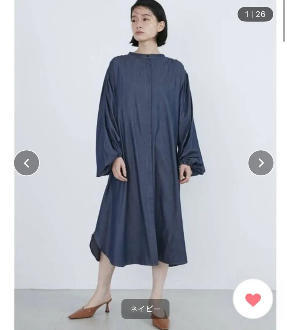 Thumbnail of COTORICA / THE DAYS TOKYO Volume Sleeve Denim Dress