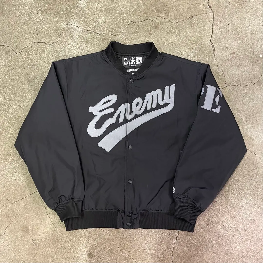 最終価格NEIGHBORHOOD × PUBLIC ENEMY スタジャン 最終値下げ Neighborhood Public Enemy スタジャン L