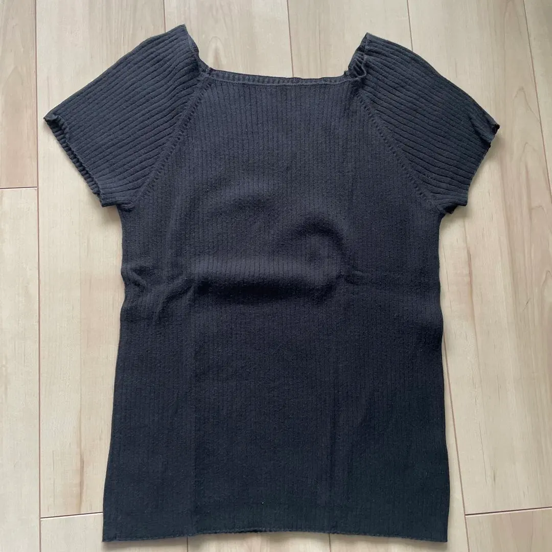 黑色 短袖針織衫 L 尺寸 的縮圖