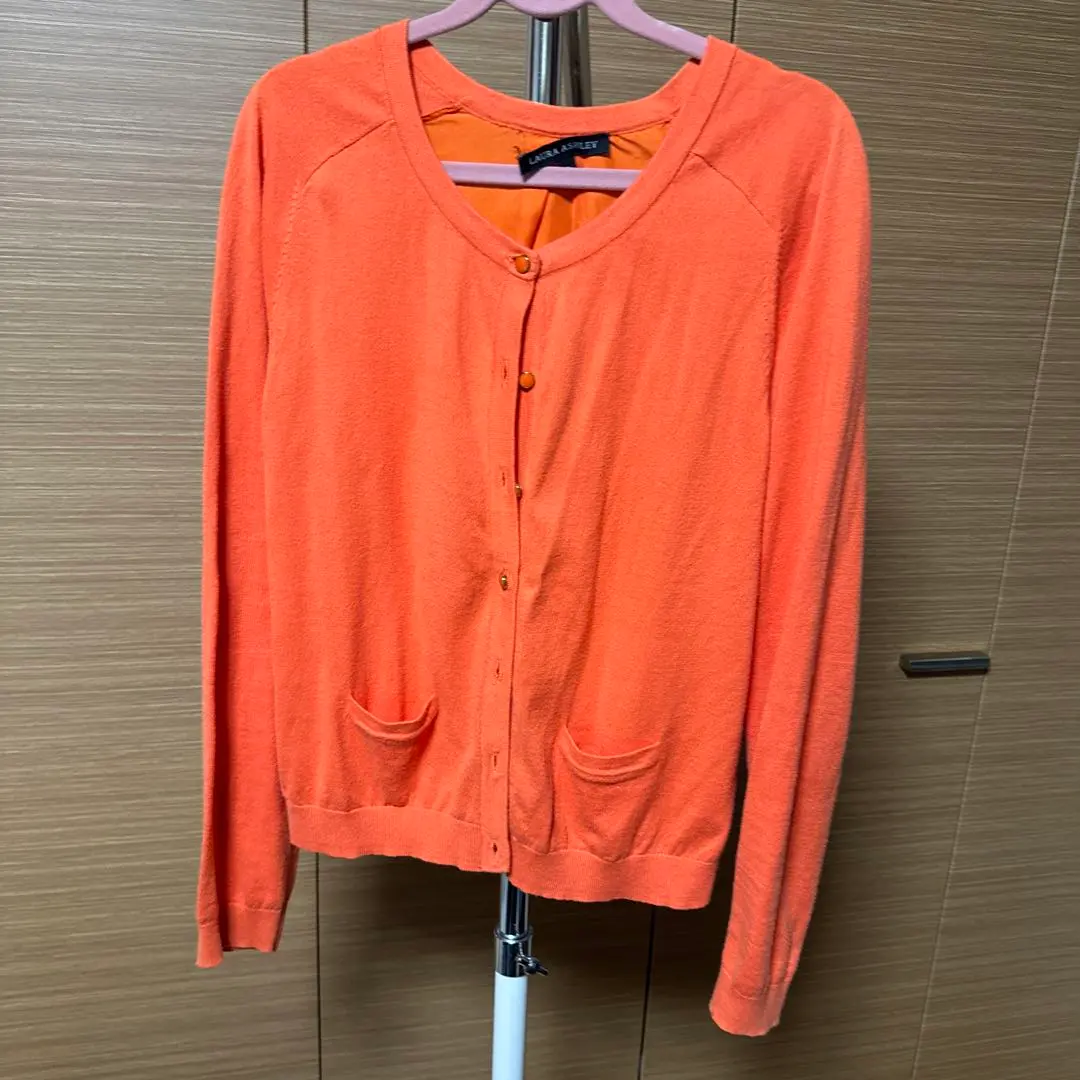 Thumbnail of LAURA ASHLEY Orange Cardigan, Size M