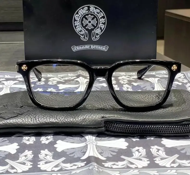 【最終値下げ】CHROME HEARTS メガネCOX UCKER CH ケース付属】CHROME HEARTS クロムハーツ メガネフレーム COX