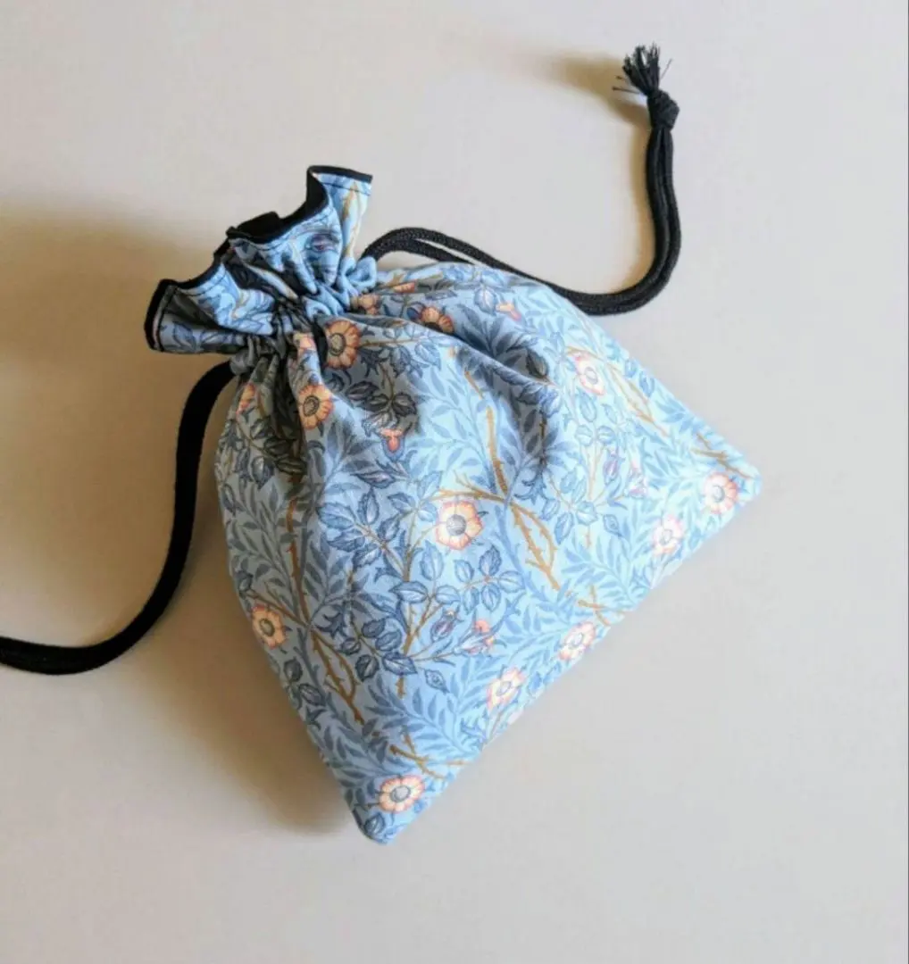Thumbnail of M✰ William Morris Adult Drawstring Bag ♡ Sweet Briar / Blue
