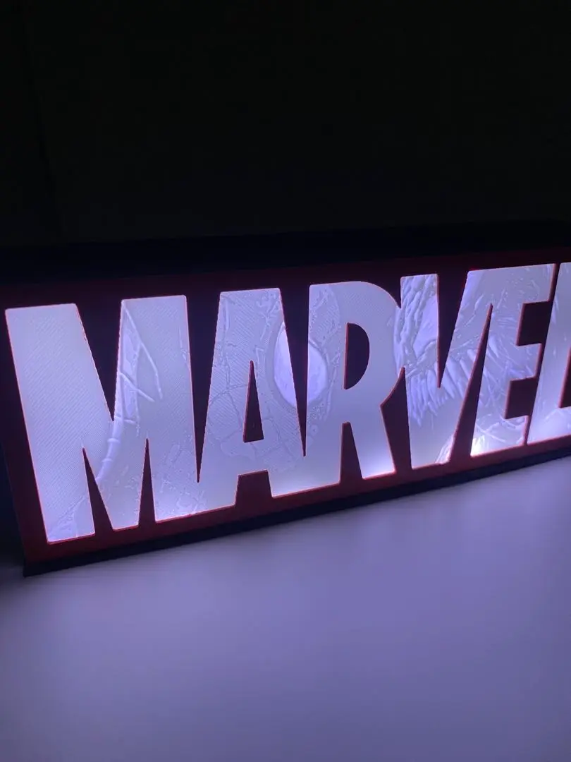 MARVEL スパイダーマン：イントゥ・ザ・スパイダーバース』ロゴライトボックス スパイダーマン：スパイダーバース ロゴ・ライトボックス