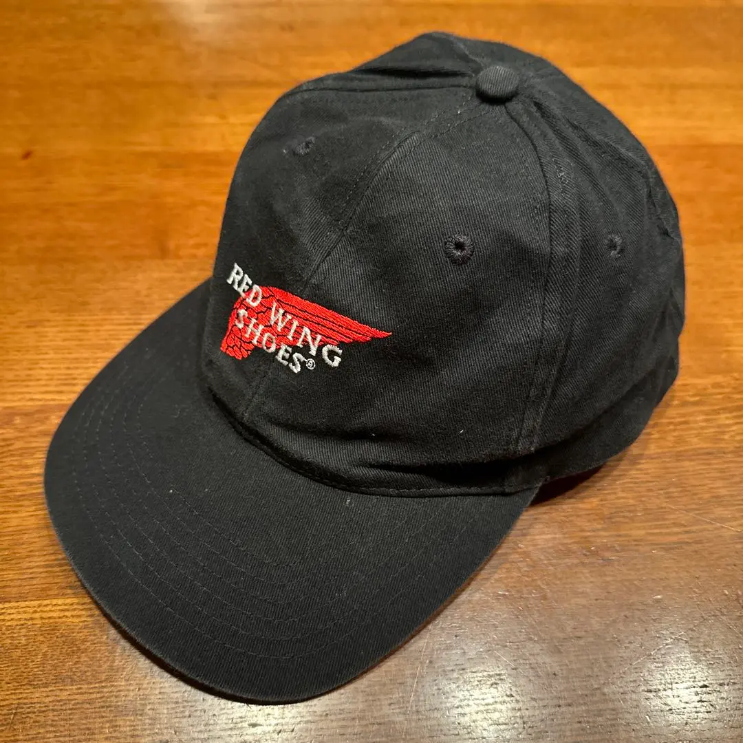 〜90's RED WINGレッドウイング　コットン　キャップ　ブラック REDWING - RED WING レッドウイング キャップの通販 by がまごん