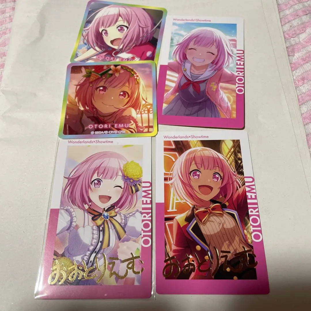 Thumbnail of Project Sekai Emu Otori Epic Card Birthday BD Foil & Normal Seal 5-Piece Set