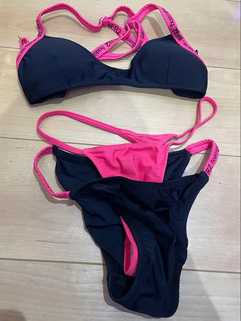 FR2梅、Layered Bikini 黒/ピンク セパレート水着 FR2梅、Layered Bikini 黒/ピンク セパレート水着 - メルカリ