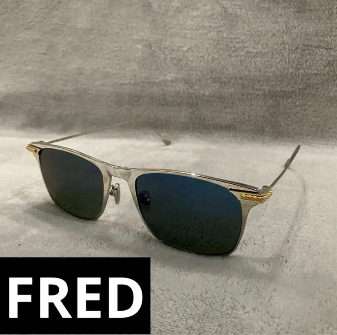 FRED FG40009U unisex フレームチタニウム サングラスブラック Sunglasses Fred Blue in Plastic - 29683944
