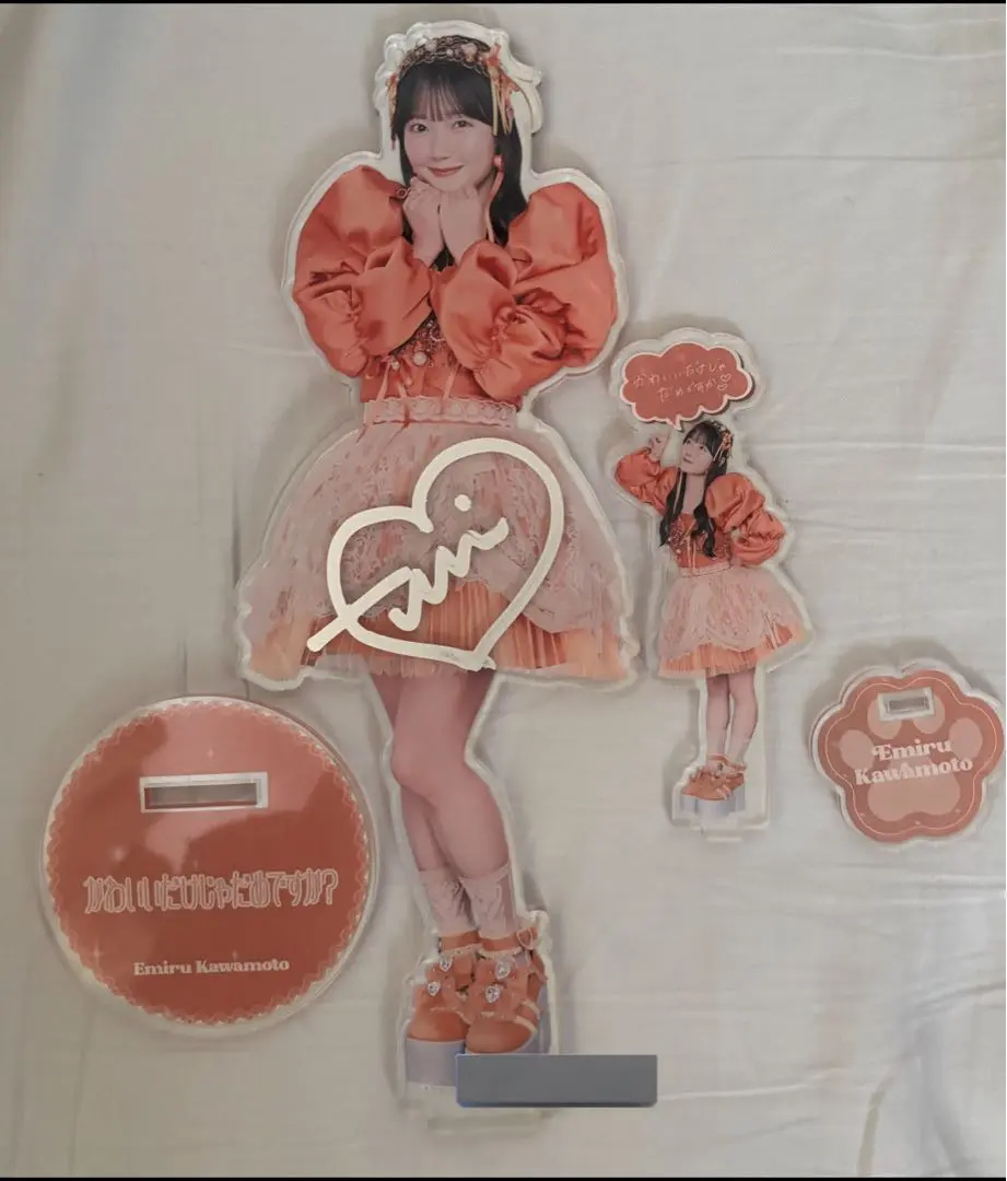 人*参様 川本笑瑠 デカアクスタ直筆サイン入り CUTIESTREET 川本笑瑠 デカアクスタ 直筆サイン入り