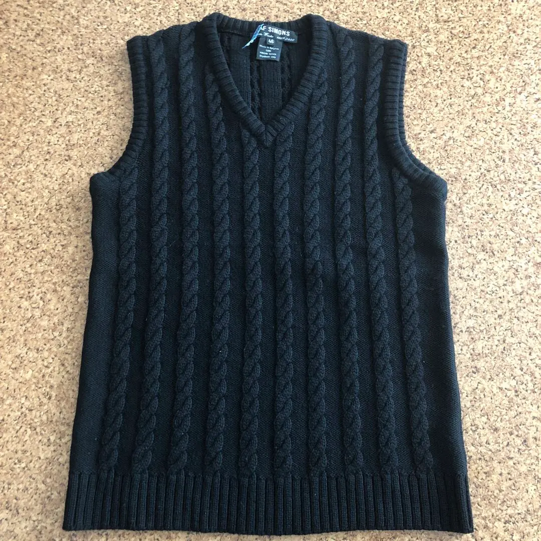 RAF SIMONS ラフシモンズ 15awダメージ加工 ニットベスト サイズM RAF SIMONS - ラフシモンズ RAF SIMONS 15AW ニット ベスト