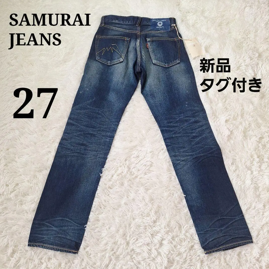 美品　SAMURAI JEANS ブルーインディゴデニム　30size  富士山 美品SAMURAI JEANS ブルーインディゴデニム30size 富士山