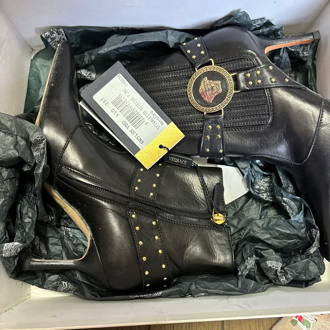 貴重【レア美品】GIANNI VERSACE ジャンニヴェルサーチ ブーツ 2025年最新】Gianni Versace レディース ブーツの人気アイテム
