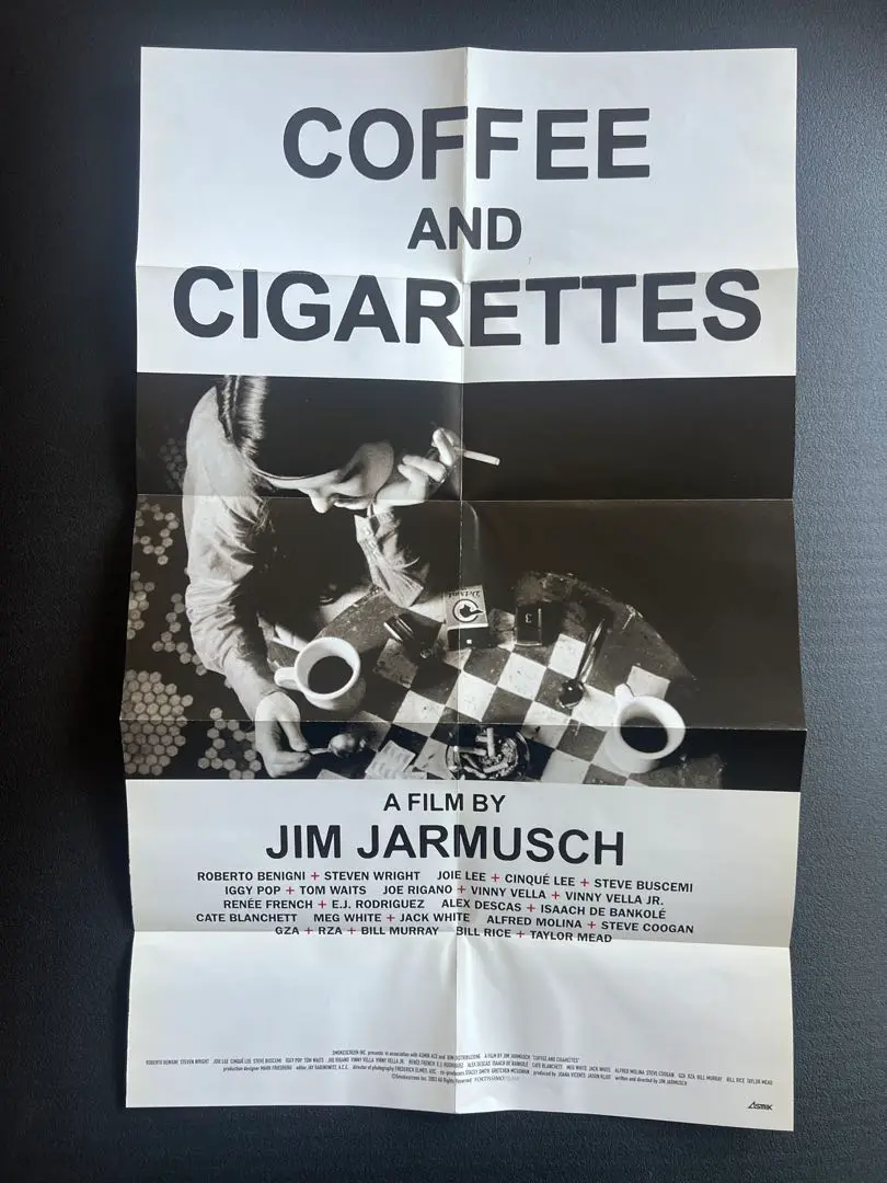 【額付】COFFEE AND CIGARETTES B2ポスター Coffee and Cigarettes