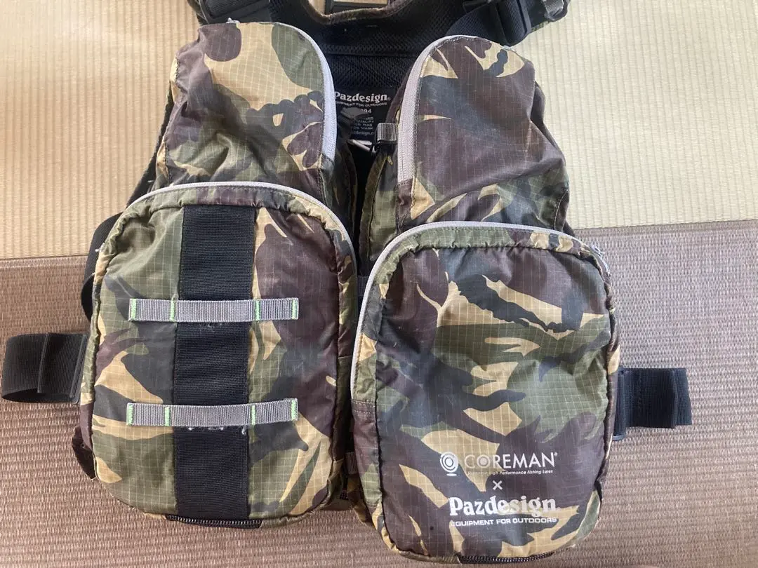 Pazdesign COREMAN コラボ ライフジャケット 迷彩 Pazdesign COREMAN コラボ ライフジャケット 迷彩