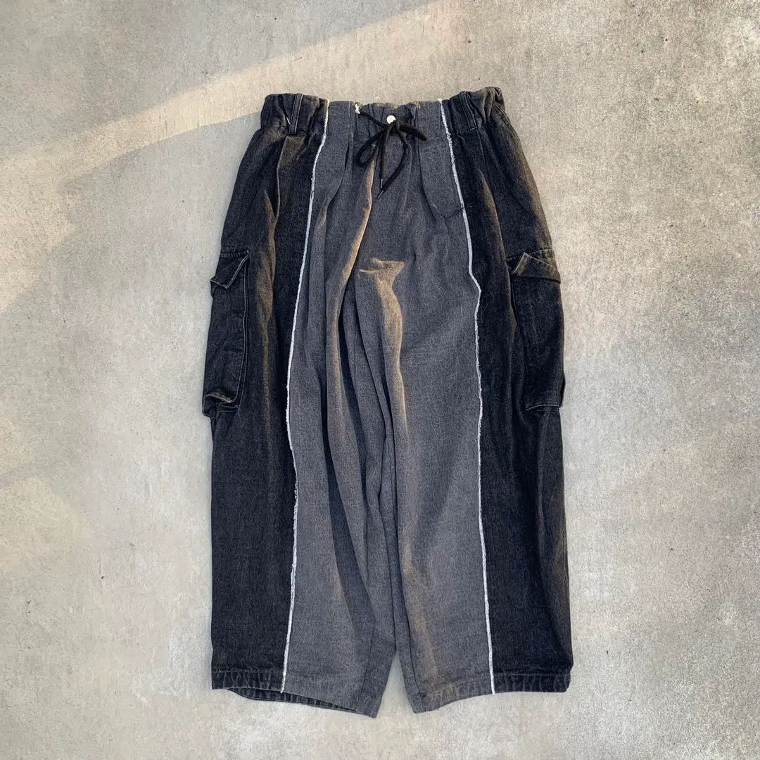 【即完品】BallsyBrothers ボールジーブラザーズデニムワイドパンツ BADWAY × BALLSY BROTHERS denim pants – YZ