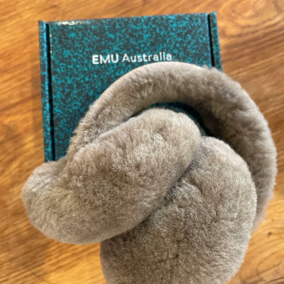 EMU Australia グレー スエードファー 手袋 EMU Australia グレー スエードファー 手袋