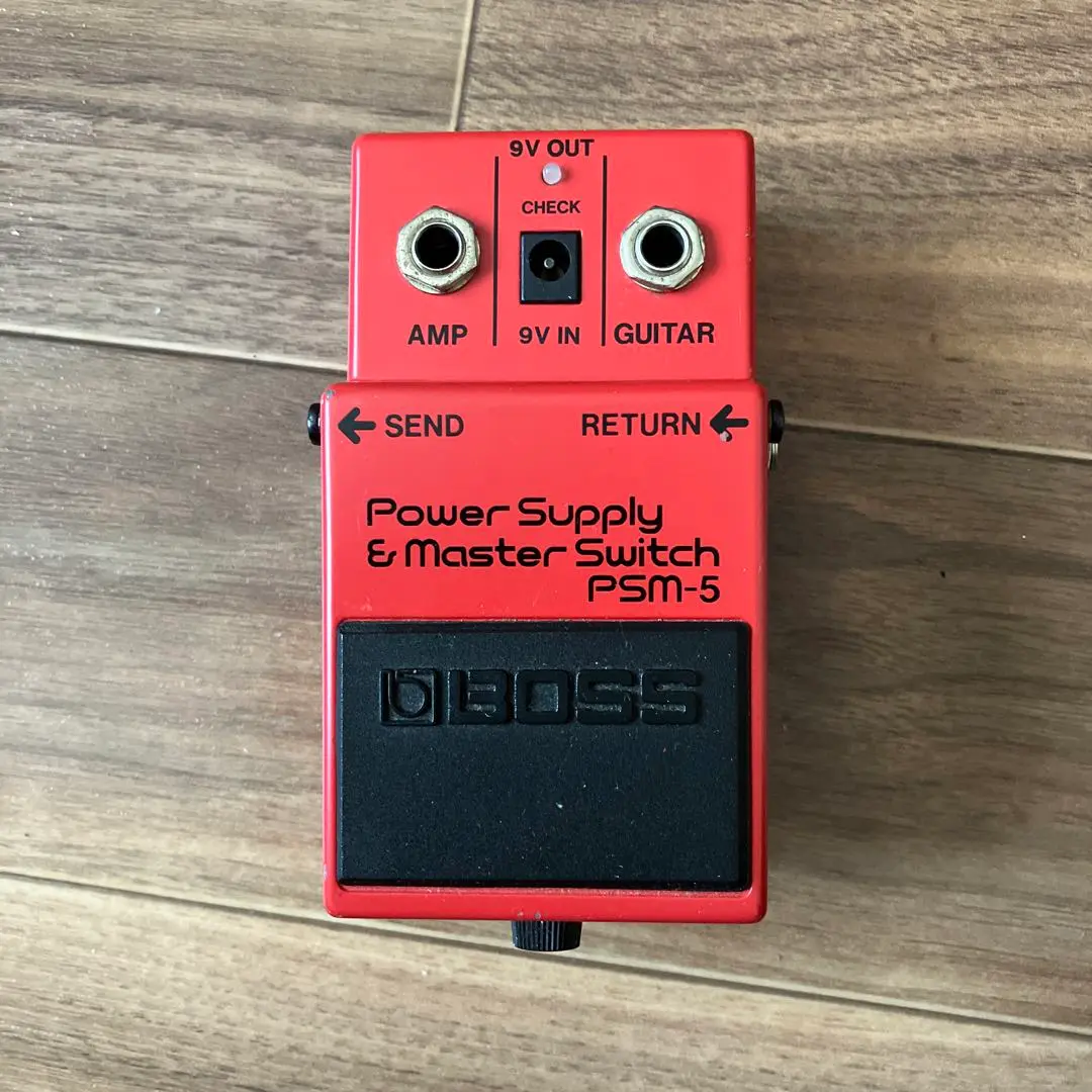BOSS 1982年製 PSM-5 箱、ケーブル、取説、ステッカー付属 BOSS (ボス) エフェクター Power Supply&MasterSwitch PSM-5