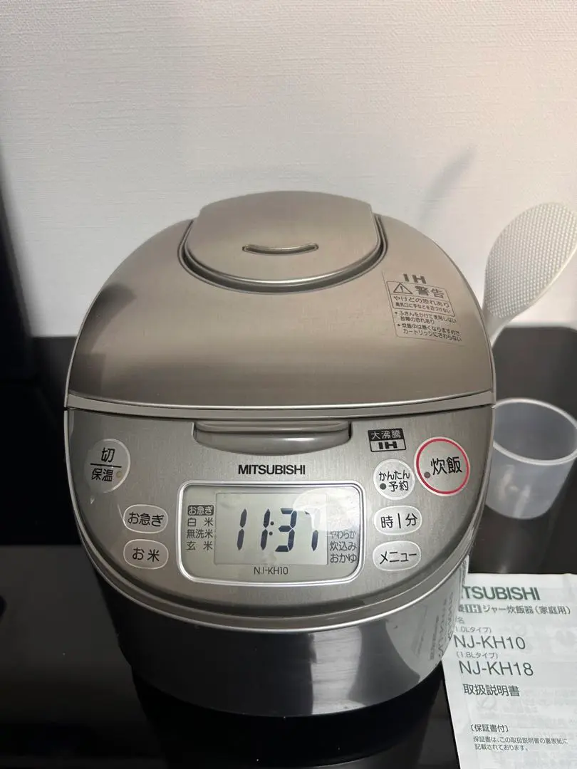 MITSUBISHI 炊飯器　NJ-KH10 2011年製　5.5合 Amazon | 三菱電機 NJ-KH10-S IHジャー炊飯器 シルバー 5.5合