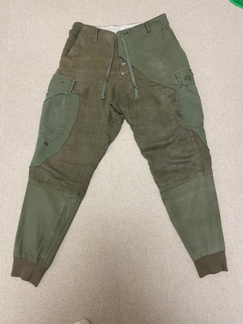 Greg Lauren グレッグローレン　カーゴパンツ ミリタリー Greg Lauren グレッグローレン Charcoal Vintage Army Gu Slim