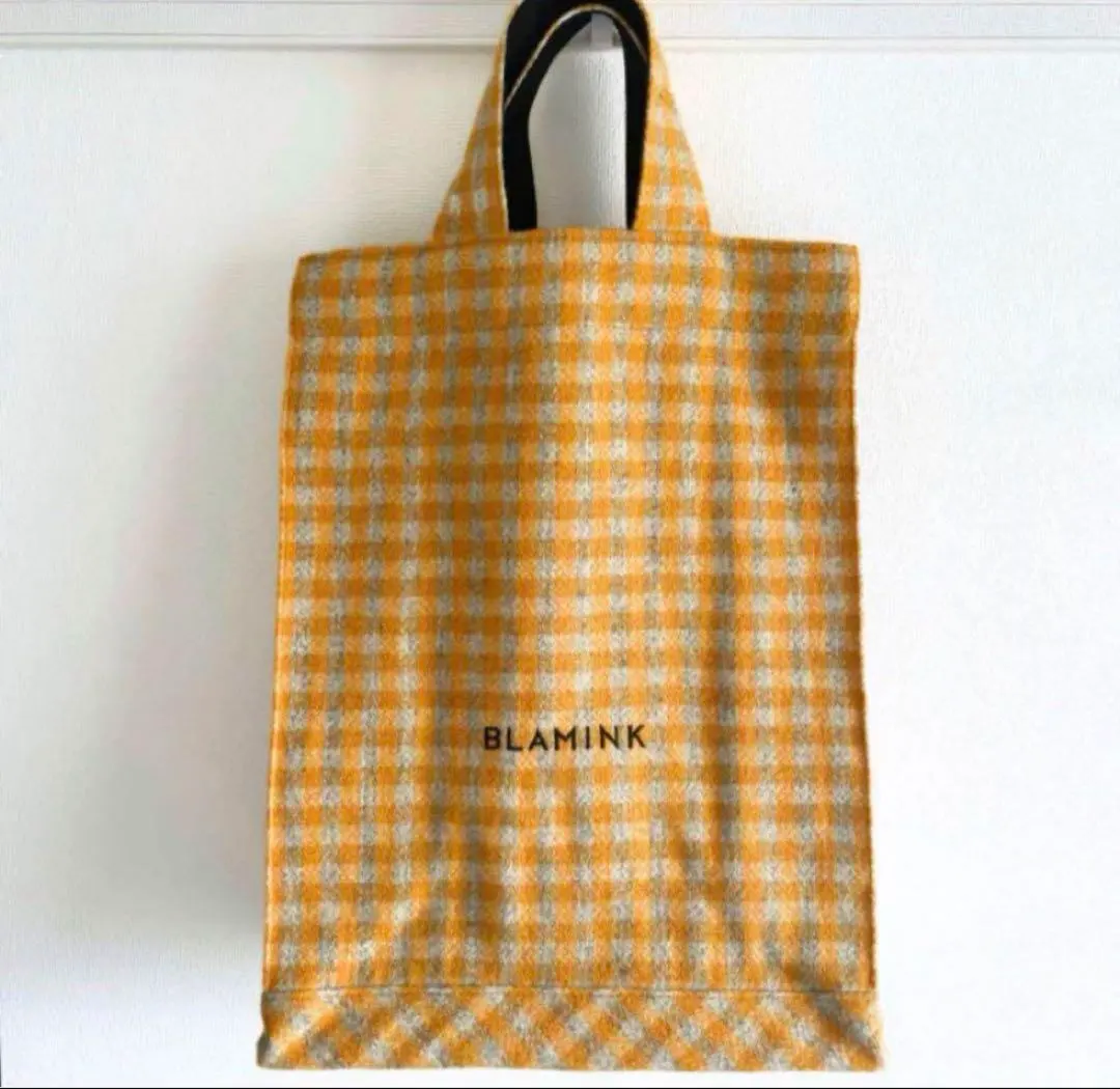 未使用新品　タグ付きブラミンク　チェック柄トートバッグ 2025年最新】blamink トートの人気アイテム - メルカリ
