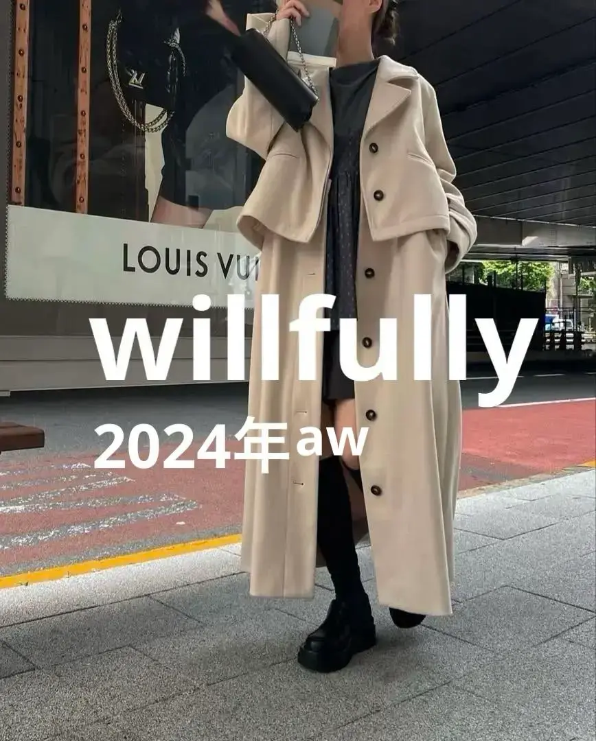 【未使用に近い】willfully コート 新品未使用】willfully コートの通販 by まなみ's shop｜ラクマ
