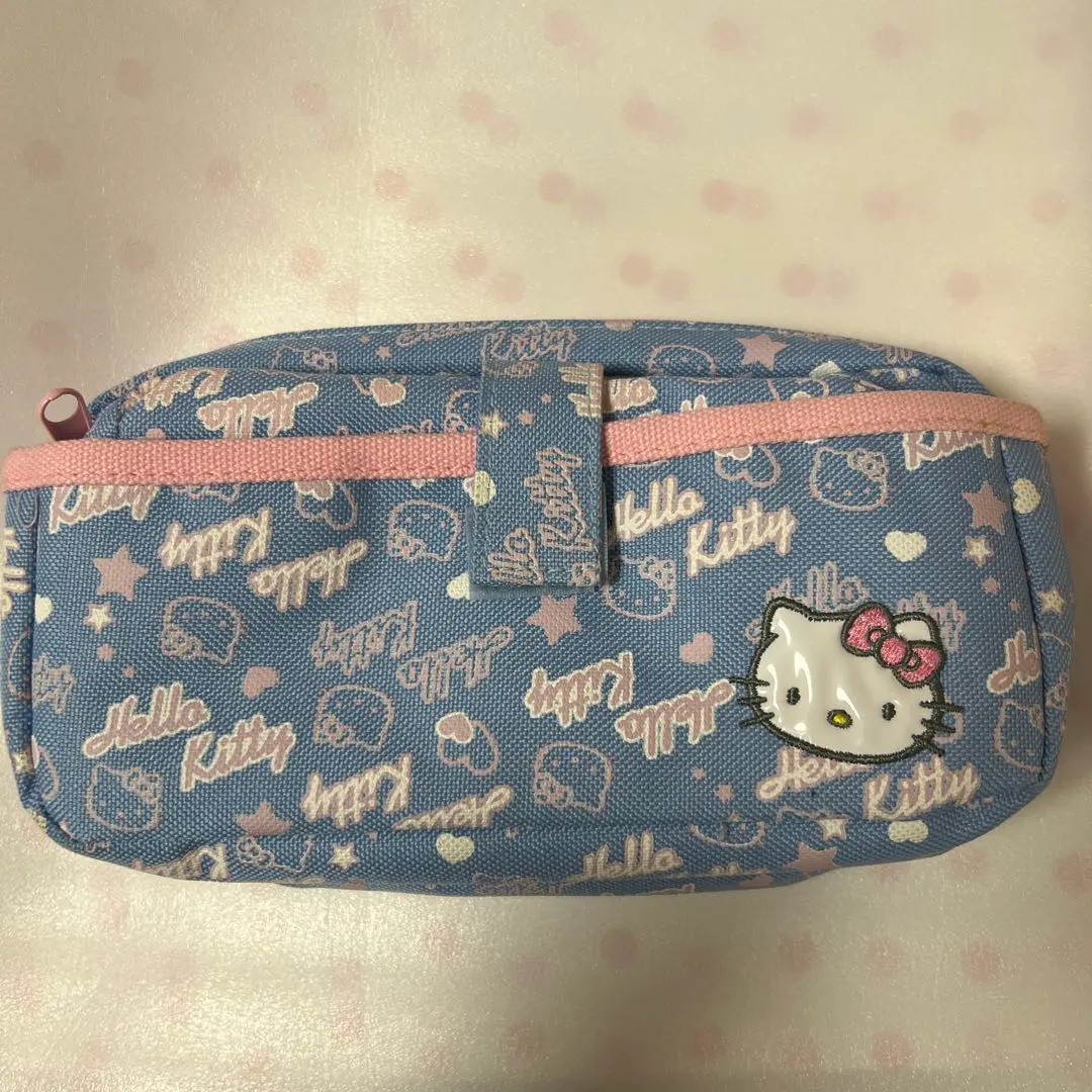 Thumbnail of Hello Kitty Pencil Case Pen Pouch Heisei Retro Pen Case 2004 Denim
