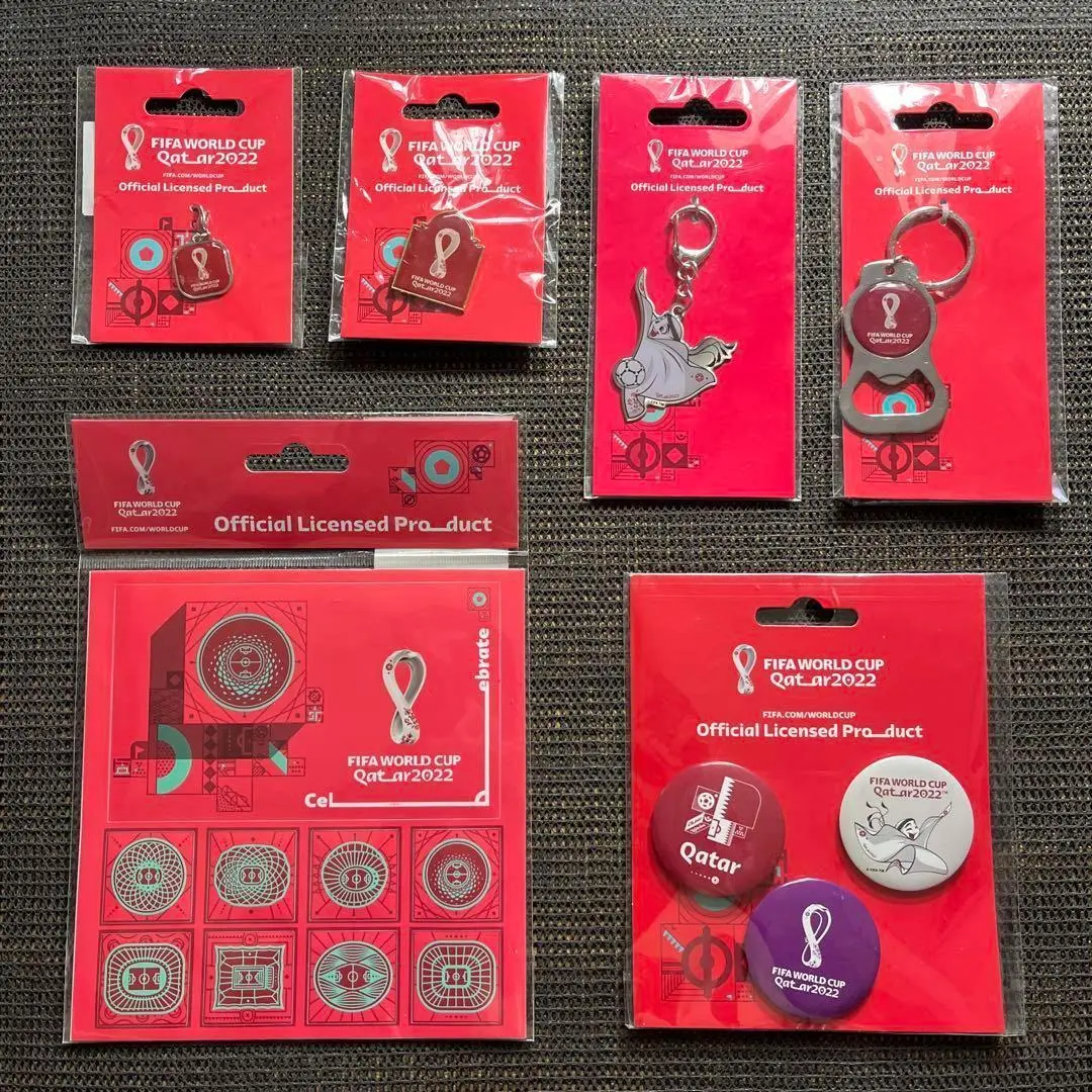 当選品！！FIFAワールドカップカタール2022ピンズ&純金プレートセット未開封 2022年ワールドカップカタール大会公式純金コインバー