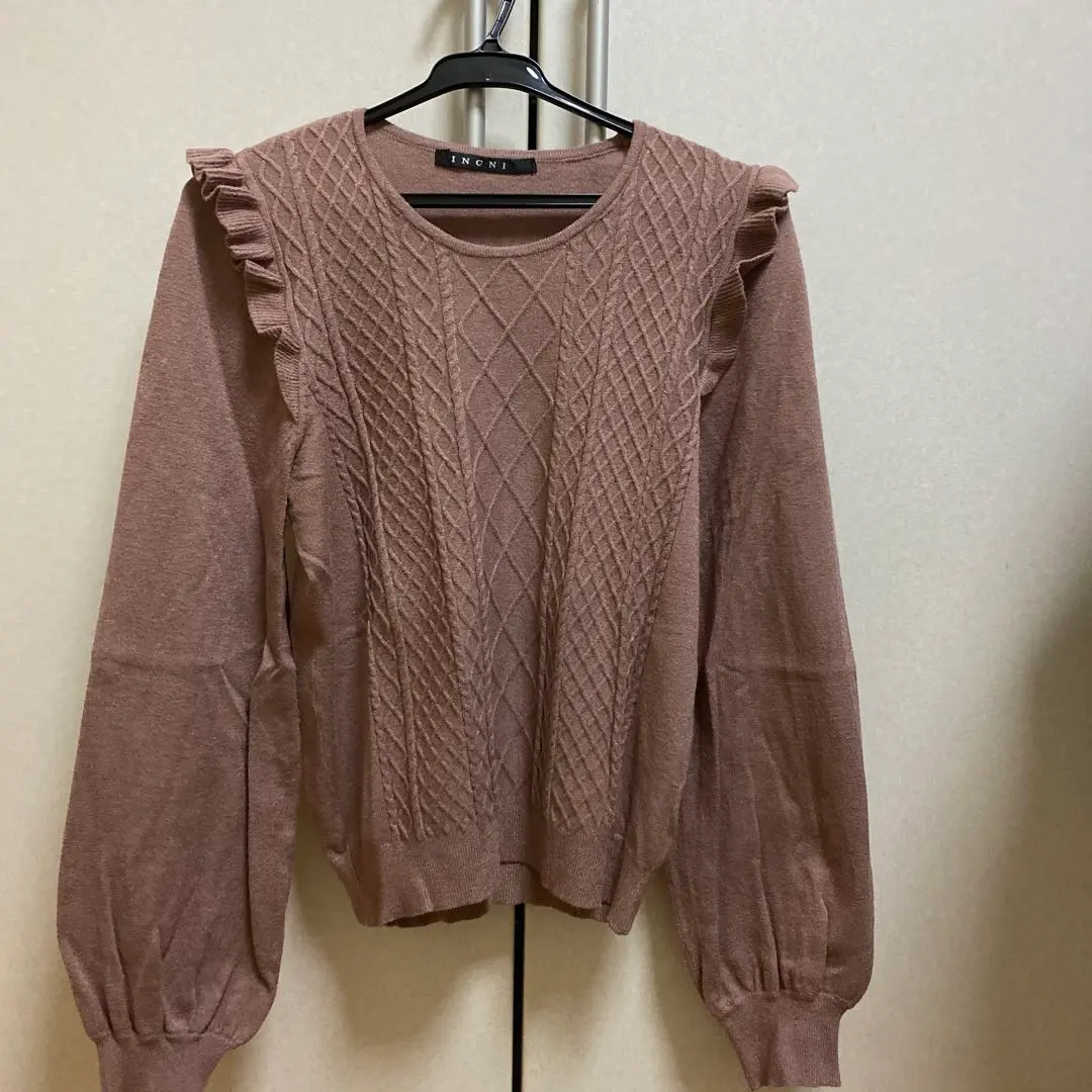Thumbnail of INGNI Frill Blouse Knit Top Pink
