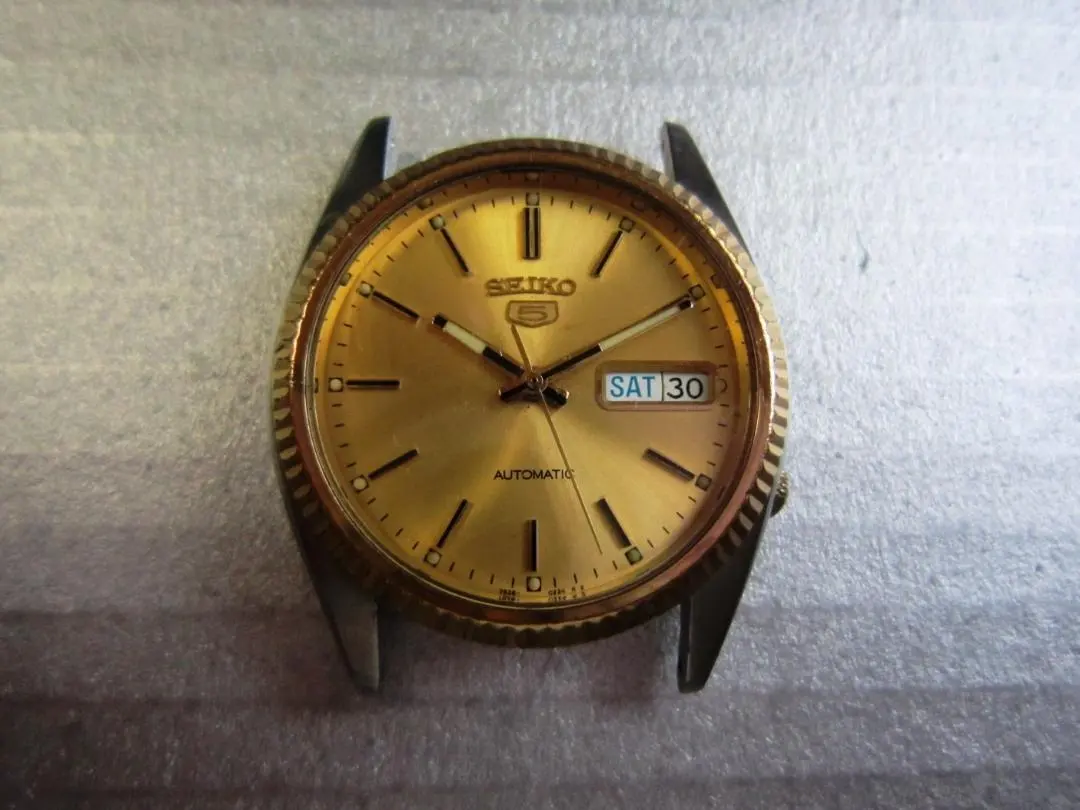超希少　SEIKO5 自動巻　ゴールド　コンビ 楽天市場】【日本製逆輸入 SEIKO5】セイコー5 メンズ 自動巻き式