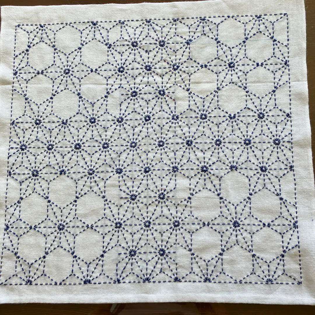 Thumbnail of Sashiko Hand Towel (Hemp Leaf)