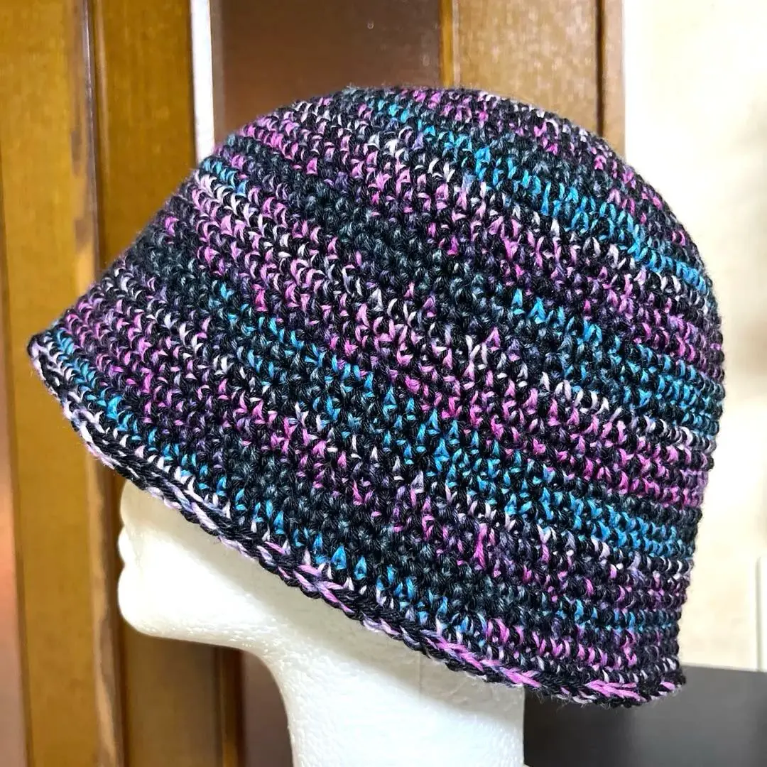 Thumbnail of Crusher Hat, Bucket Hat, Crochet Hat, Slightly Oversized, y2k, Vintage