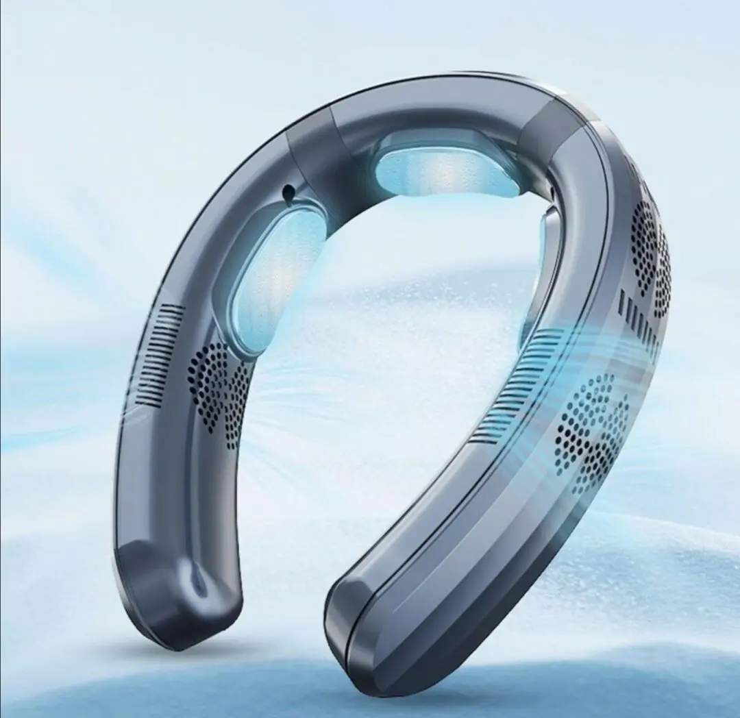 Thumbnail of Neck Fan, Cooling Plate, Neck-Hanging Fan, 3-Level Airflow Adjustment, LCD Power & Wind Speed Display