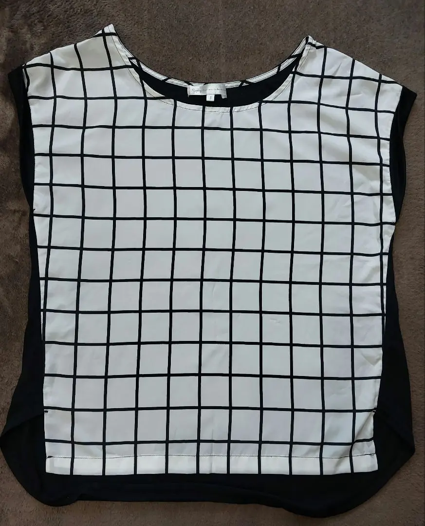 Thumbnail of Rapty Sleeveless Top, S, Black and White Check