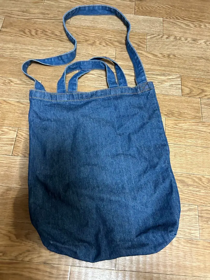 牛仔布手提袋 的縮圖