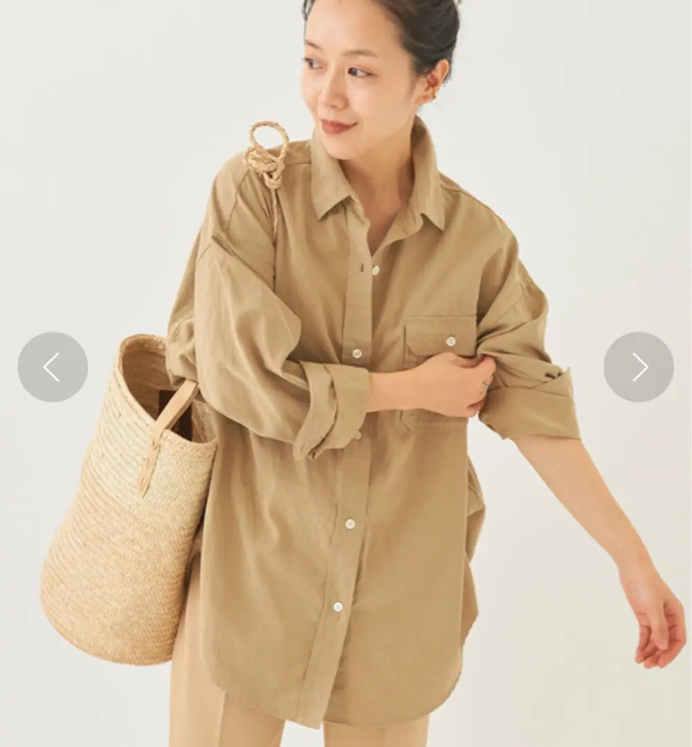 プラージュ Plage Nidom bio compact シャツ ゆったりめ plage（プラージュ）の「Nidom bio compact シャツ◇（シャツ