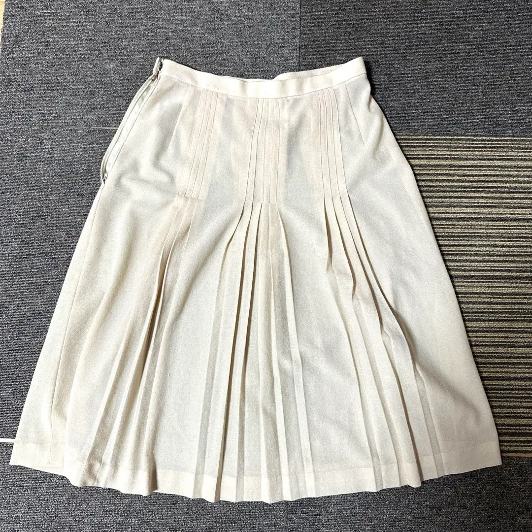 Thumbnail of FitMe Knee-length pleated skirt beige FitMe women's 75