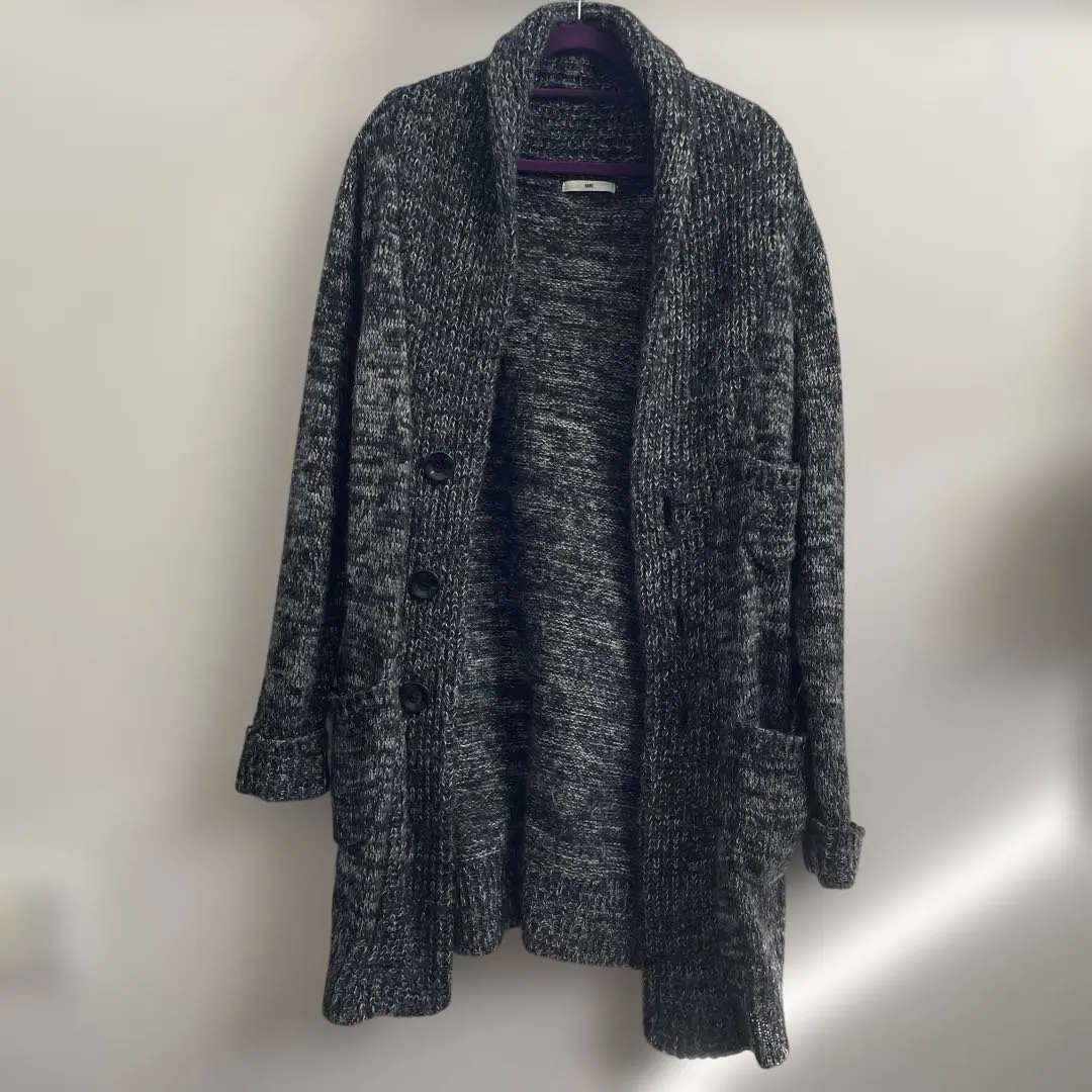 Thumbnail of HARE Gray-toned Knit Long Cardigan